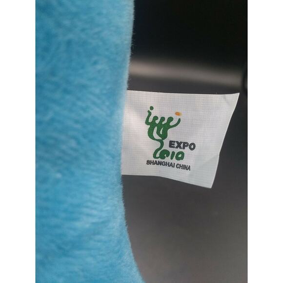 RARE 2010 Shaghai China Expo Museum Worlds Fair Plush Doll Blue Mascot 2010 - Picture 9 of 12